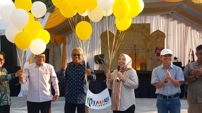 Resmikan Taman Kolaborasi, Bupati Hj. Nurhidayah Dukung Pemanfaatan Ruang Publik
