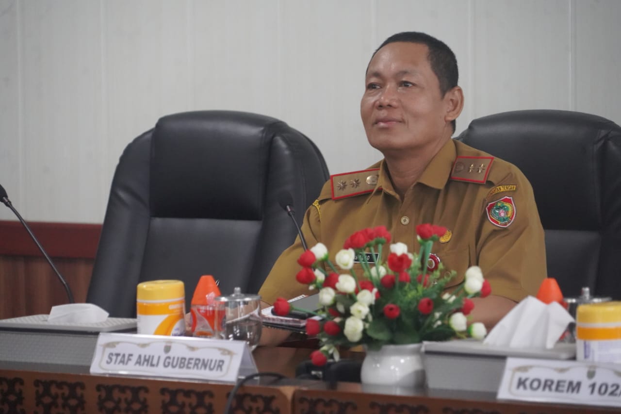 Pemprov. Kalteng Hadiri Rakor Pengendalian Inflasi bersama Sekjen Kemendagri RI secara Virtual