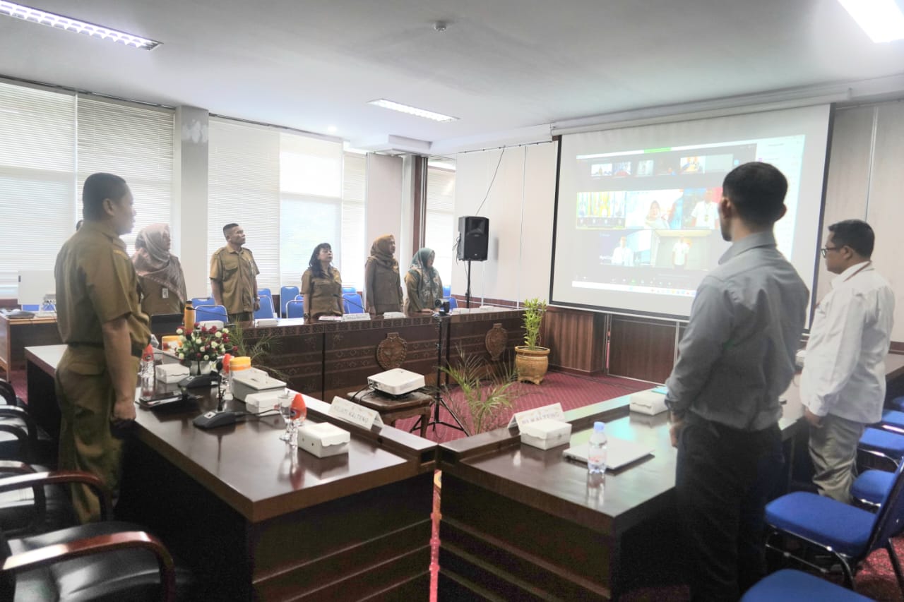 Pemprov. Kalteng Hadiri Rakor Pengendalian Inflasi bersama Sekjen Kemendagri RI secara Virtual
