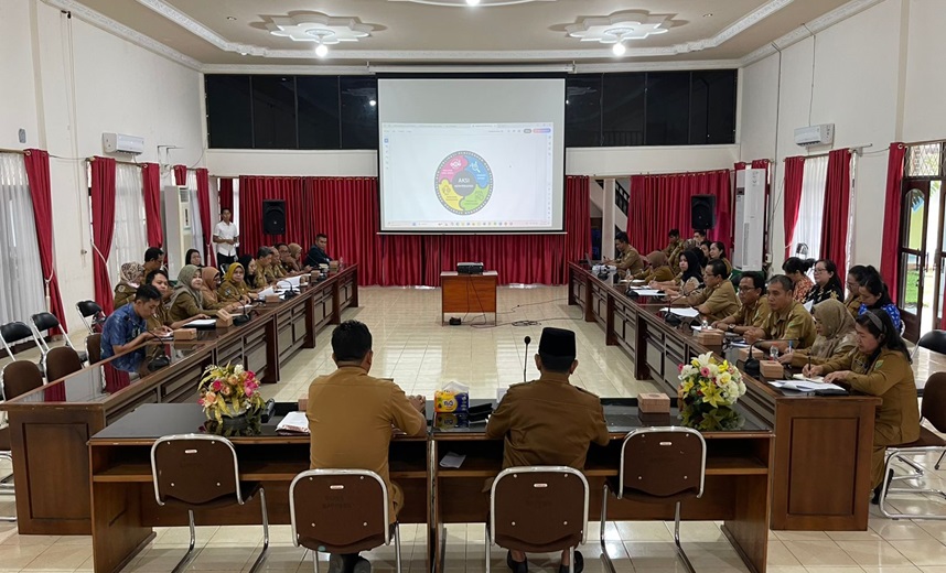 Buka Rakor TPPS, Wabup Barsel Tekankan Sinergi Lintas Sektoral