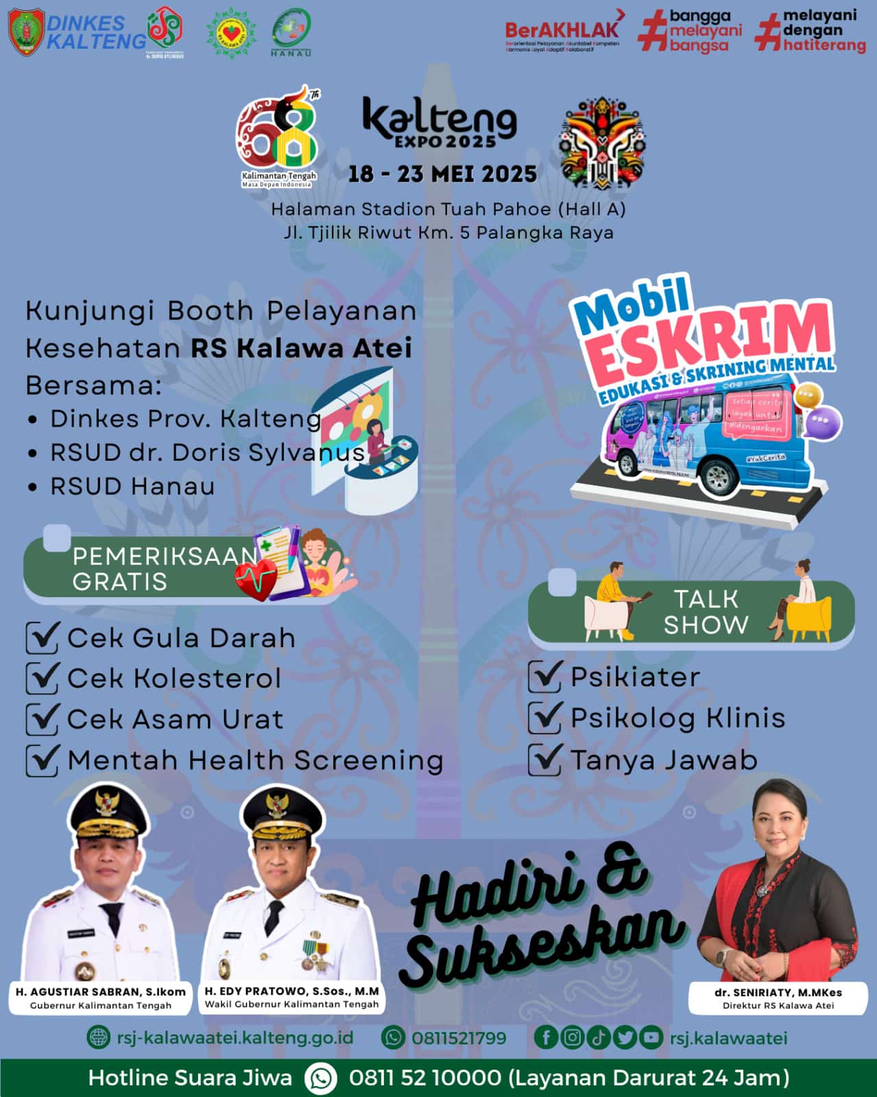 Hadir di Kalteng Expo, RS Kalawa Atei Berikan Layanan Kesehatan dan Edukasi Mental