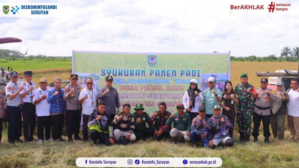 Syukuran Panen Padi, Wabup Seruyan Dorong Pertanian Jadi Penggerak Ekonomi Masyarakat