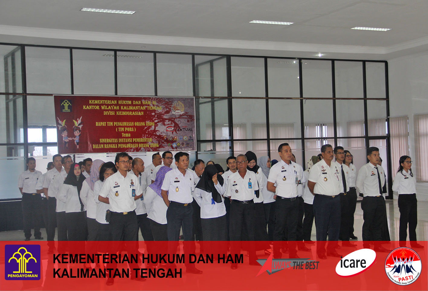 Pelantikan Jabatan Fungsional Pengelola Pengadaan Barang/Jasa Kanwil Kemenkumham Kalteng