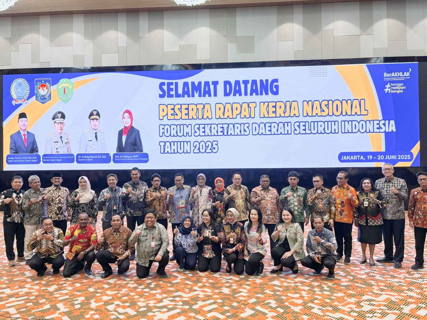 Plt Sekda Kalteng Leonard S Ampung Ikuti Rakernas Forsesdasi 2025 di Jakarta