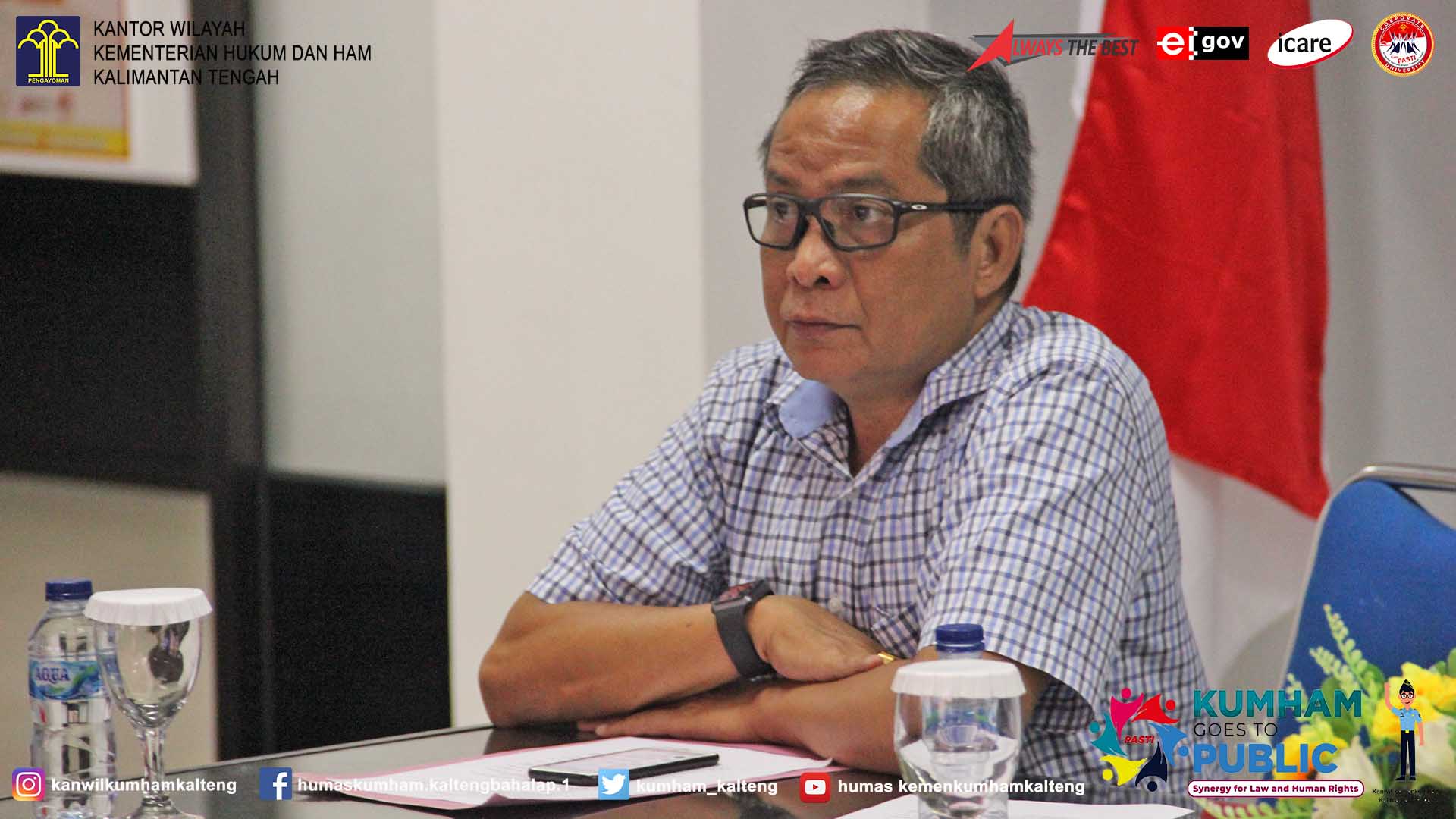 Kakanwil Ikuti Teleconference Persiapan Seleksi Kompetensi Dasar (SKD) Penerimaan Calon Taruna/i POLTEKIP/IM T.A 2020