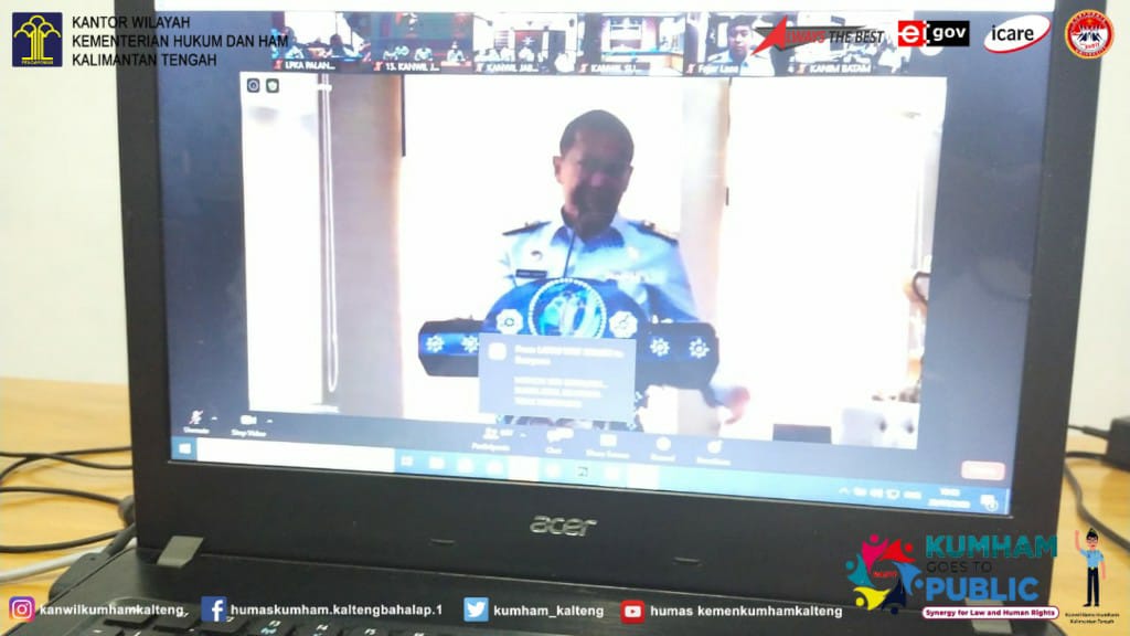 Tim Humas LPKA Palangka Raya Antusias Ikuti Webinar Penguatan Kehumasan