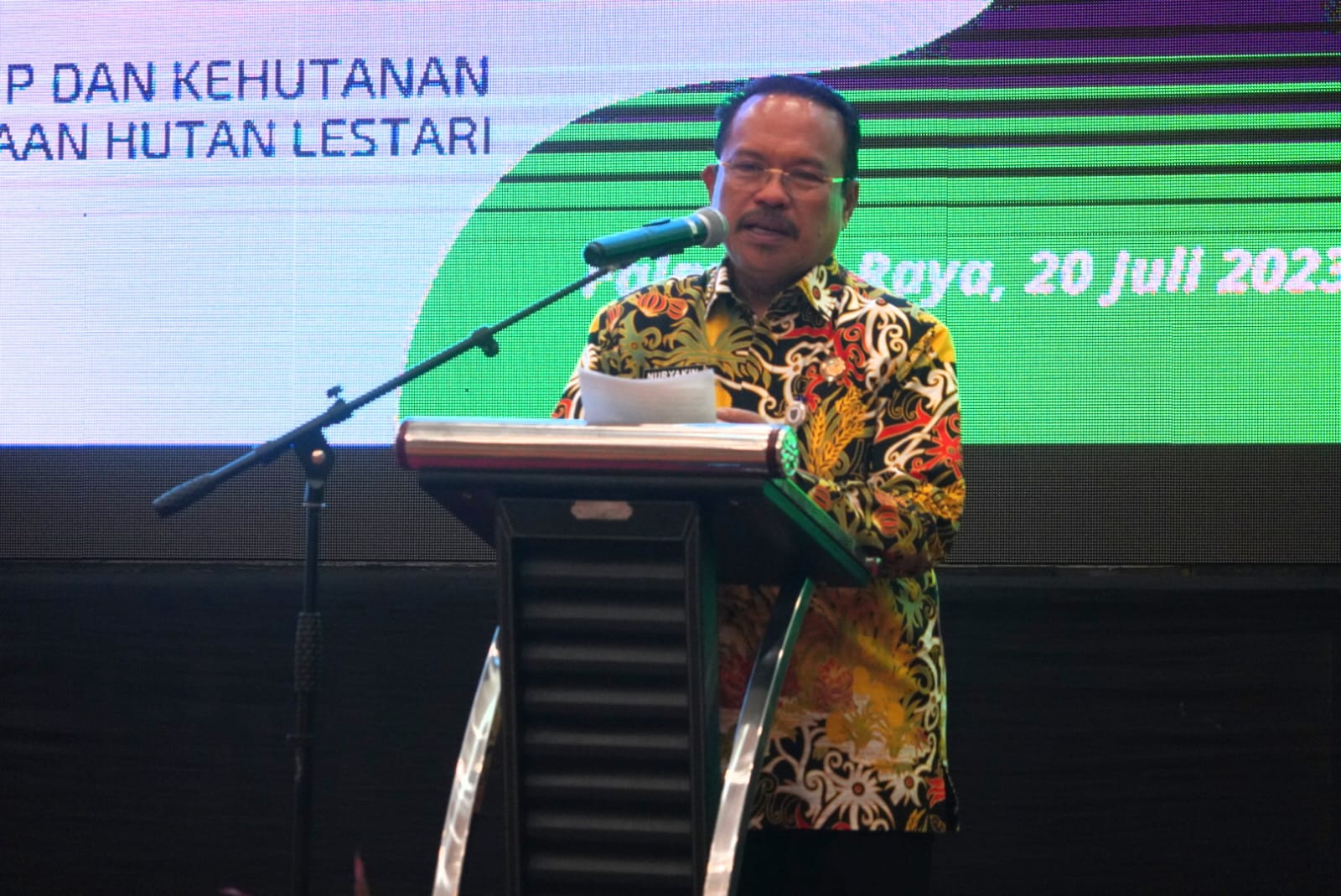 Sekda Nuryakin Buka Sosialisasi Perdagangan Karbon Sektor Kehutanan Wilayah Provinsi Kalteng