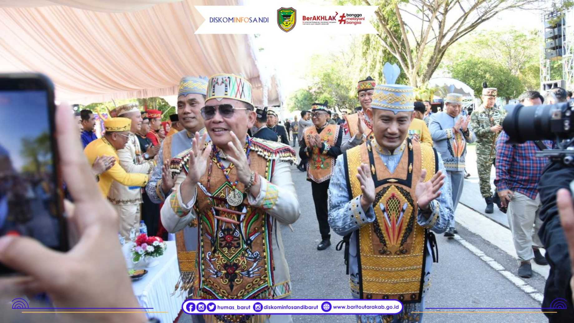 Wakil Bupati Barito Utara Hadiri Upacara Hari Jadi ke-61 Pemerintah Kota dan ke-69 Kota Palangka Raya