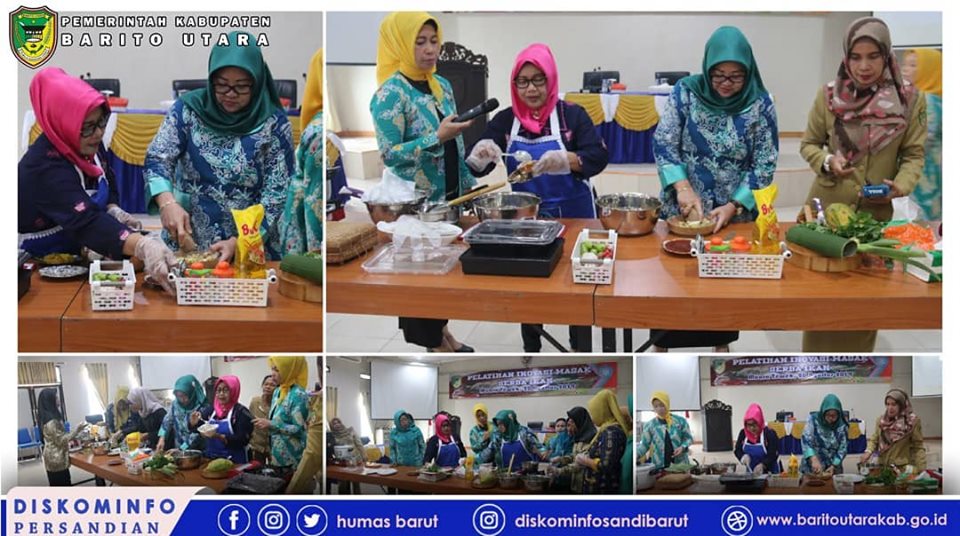 PKK Barut Adakan Pelatihan Inovasi Masak Serba Ikan