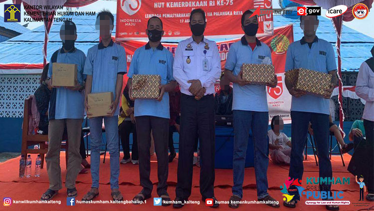 Puncak Acara HUT RI Ke-75 dan Pembagian Hadiah POR WBP Lapas Palangka Raya