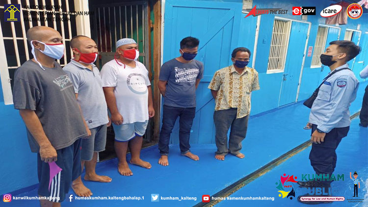 Lapas Palangka Raya Kembali Terima 2 Narapidana Dari Kejari Katingan Dan 3 Narapidana Dari Kejari Kobar