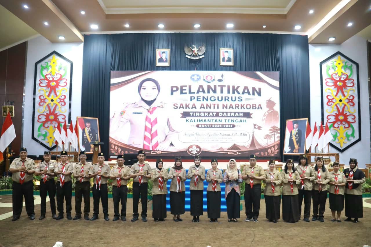 Kwarda Kalteng Kukuhkan Pengurus SAKA Anti Narkoba Masa Bakti 2026–2031, Perkuat Pencegahan Penyalahgunaan Narkoba   