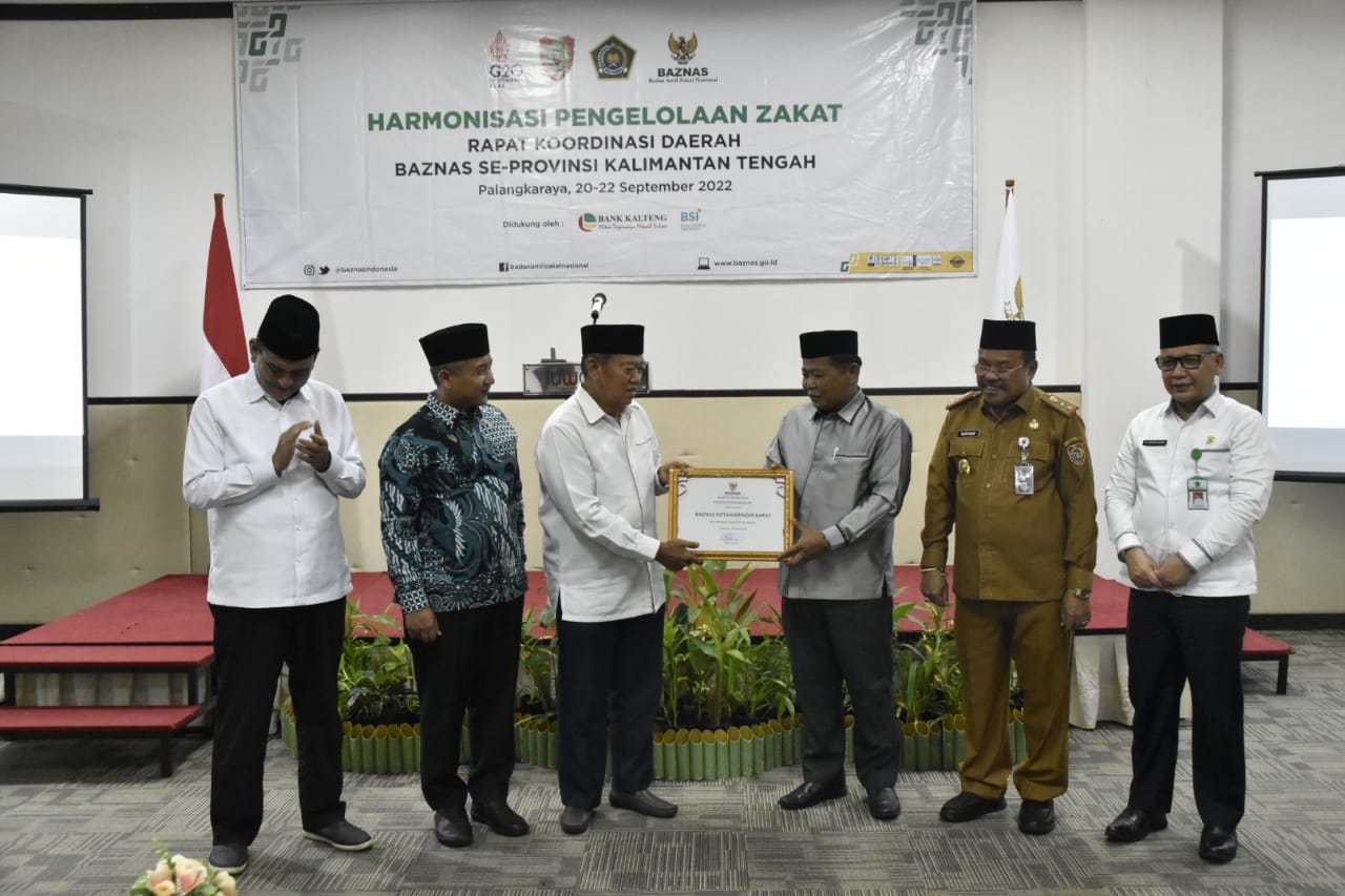 Sekda Nuryakin Buka Rakorda BAZNAS se-Kalteng Tahun 2022