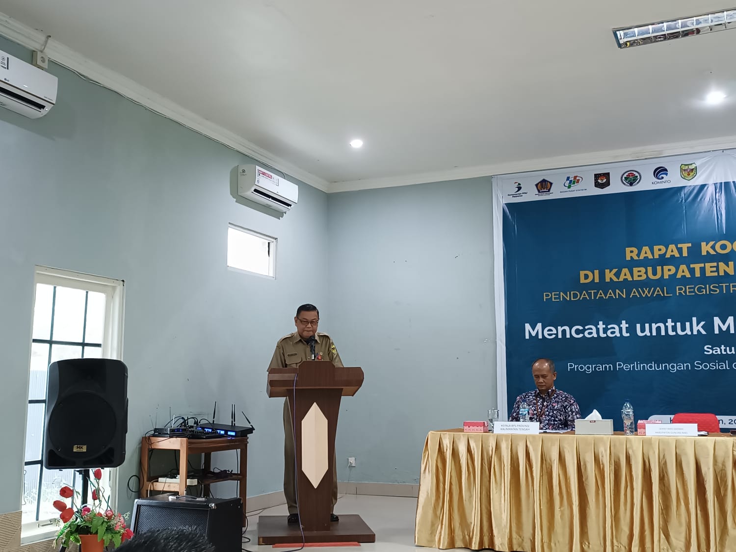 Pemkab Gumas Bersama BPS Gelar Rakorda Pendataan Awal Registrasi Sosial Ekonomi Tahun 2022