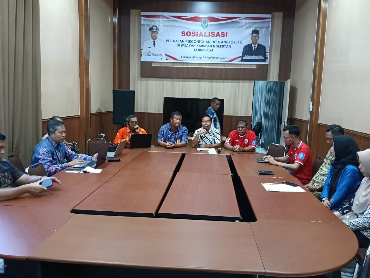 Dorong Terwujudnya Tata Kelola Pemerintahan Desa yang Akuntabel, Inspektorat Daerah Prov. Kalteng Sosialisasikan Percontohan Desa Anti Korupsi di Kabupaten Seruyan