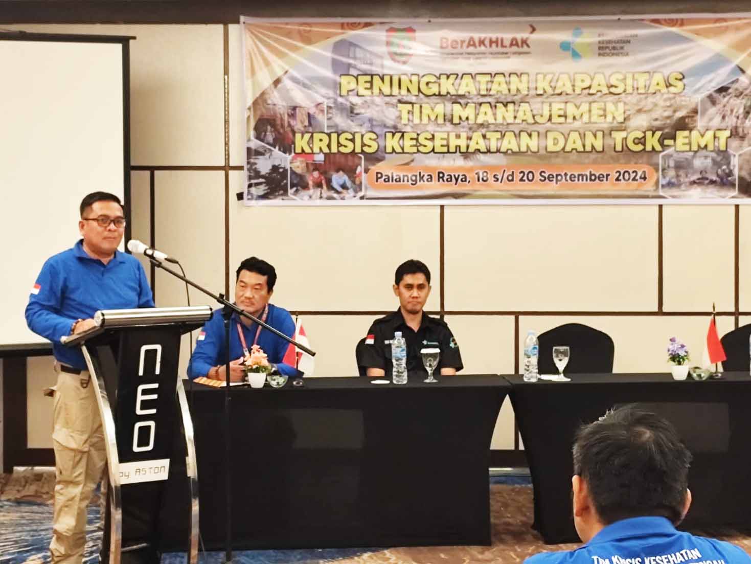 Dinkes Kalteng Gelar Kegiatan Peningkatan Kapasitas Tim Manajemen Krisis Kesehatan dan TCK EMT