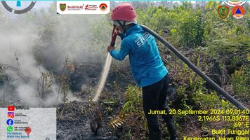 Titik Hospot di Kabupaten/Kota se-Kalteng Mencapai 603 Titik Dalam Sehari