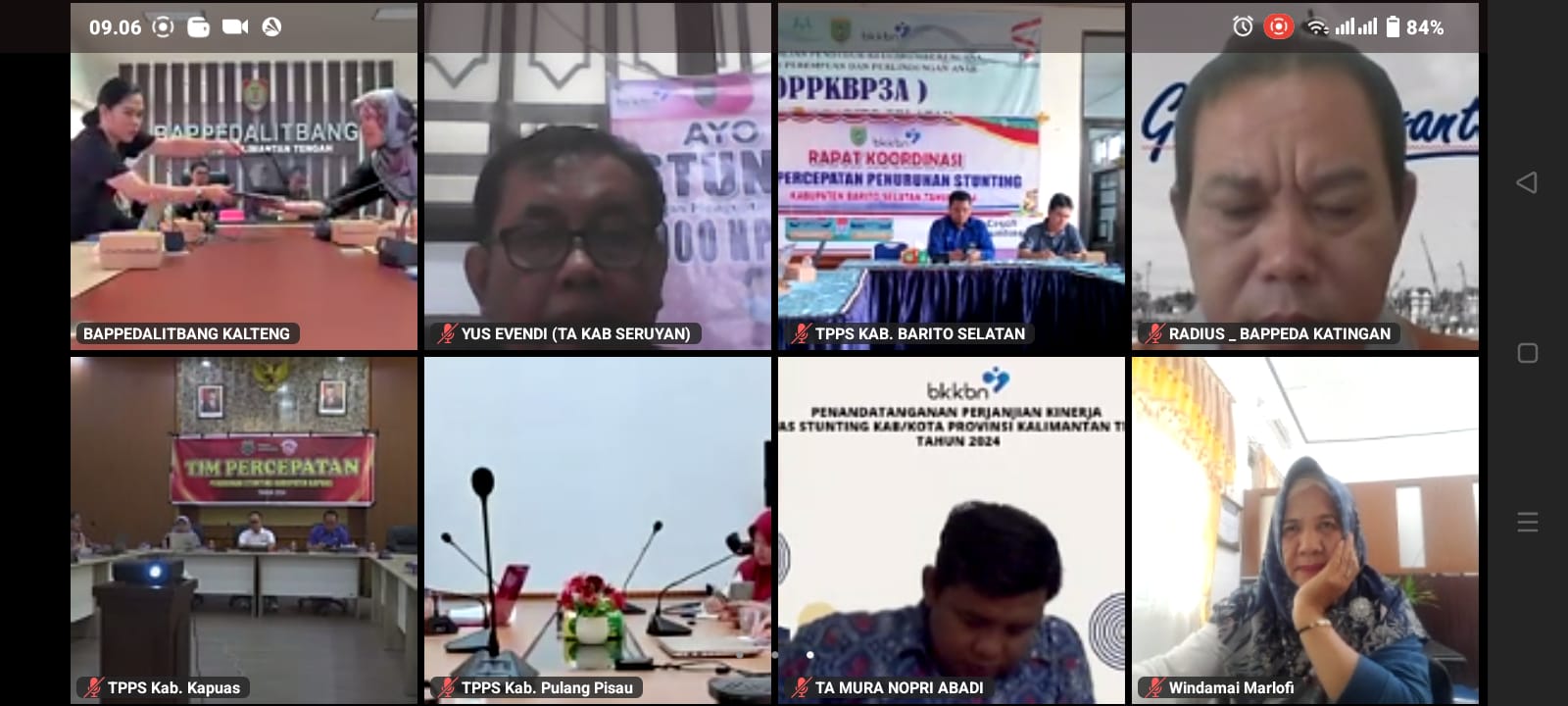 Sekretaris TPPS Prov. Kalteng Hadiri Rakor Persiapan Pendampingan Pengukuran SSGI/SKI Stunting Tahun 2024
