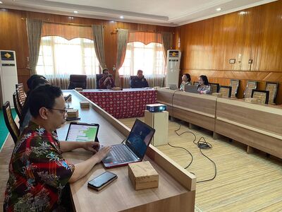 Komisi Informasi Lakukan Visitasi Monev Keterbukaan Informasi Publik di Dinas Dagperin Prov. Kalteng