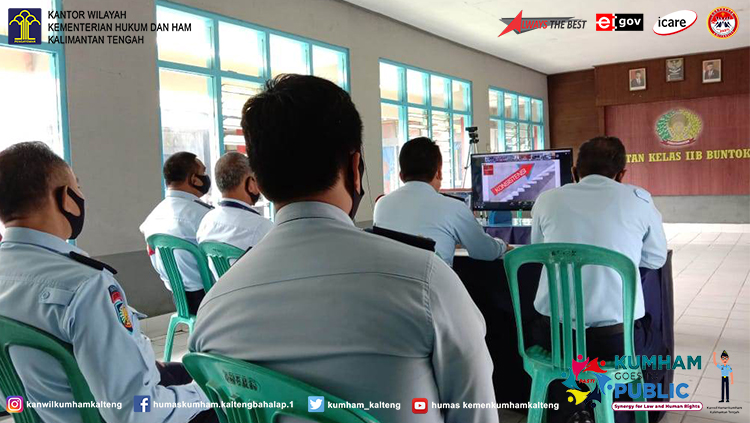 Tim WBK/WBBM Rutan Buntok Ikuti Rapat Koordinasi Persiapan Desk Evaluasi Pembangunan ZI 