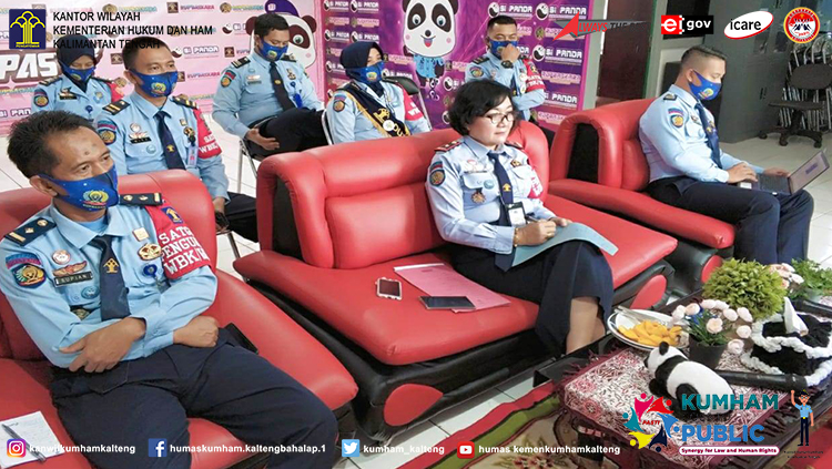 Rupbasan Palangka Raya Ikuti Rapat Koordinasi Persiapan Desk Evaluasi