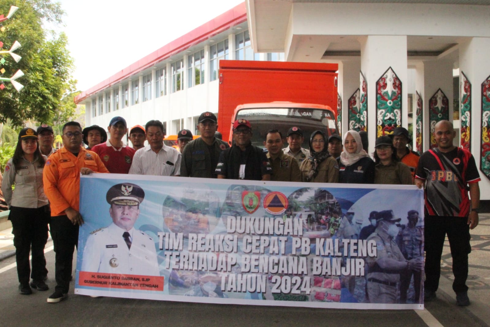 Gerak Cepat Gubernur Kalteng Tangani Banjir di Murung Raya, Plt Sekda Lepas Tim Gabungan Reaksi Cepat Pemprov Kalteng