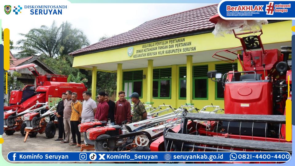 Wujudkan Ketahanan Pangan Daerah, Pemkab Seruyan Beri Bantuan Alsintan