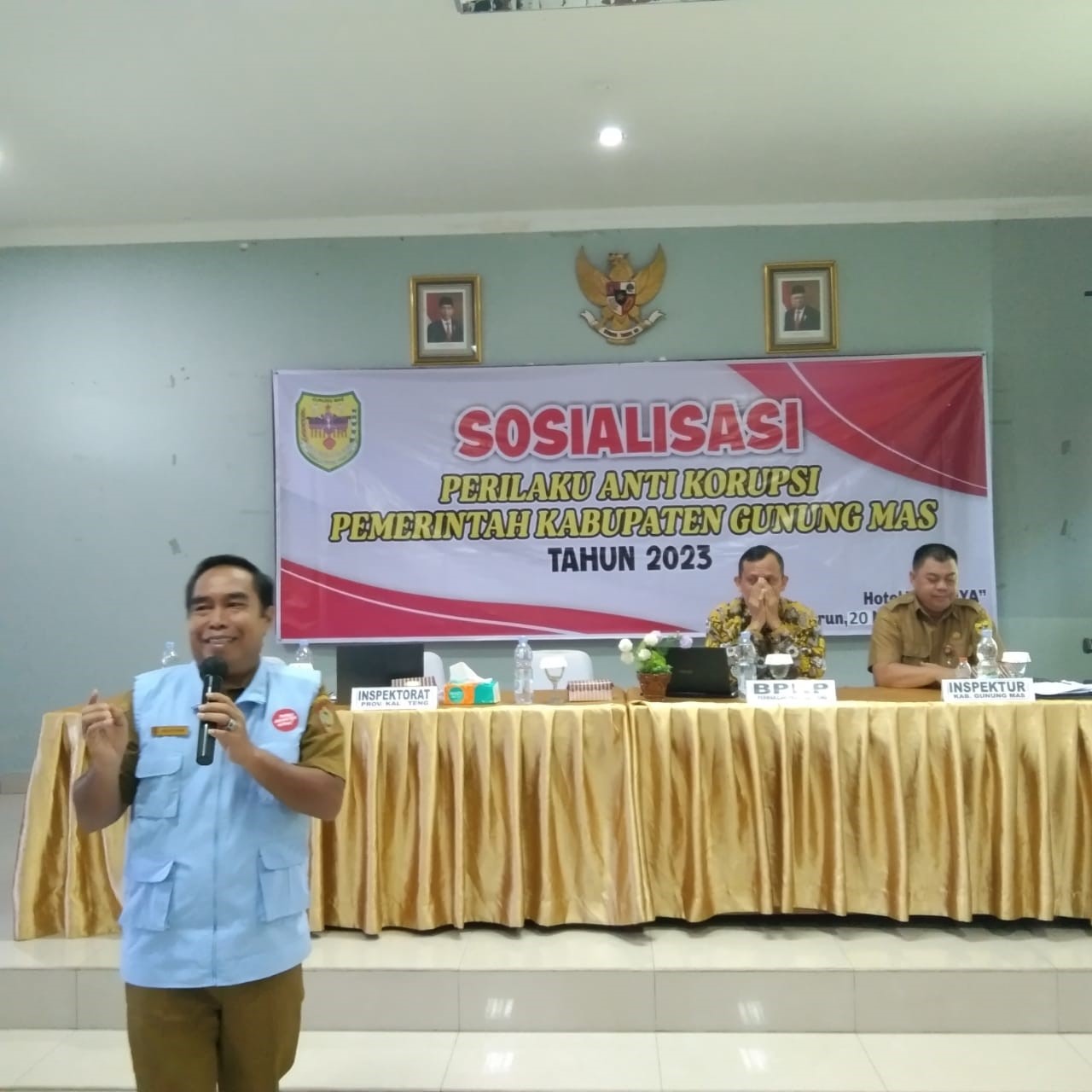 Penyuluh Antikorupsi Inspektorat Daerah Prov. Kalteng Sosialisasikan Perilaku Antikorupsi di Pemkab. Gunung Mas Tahun 2023