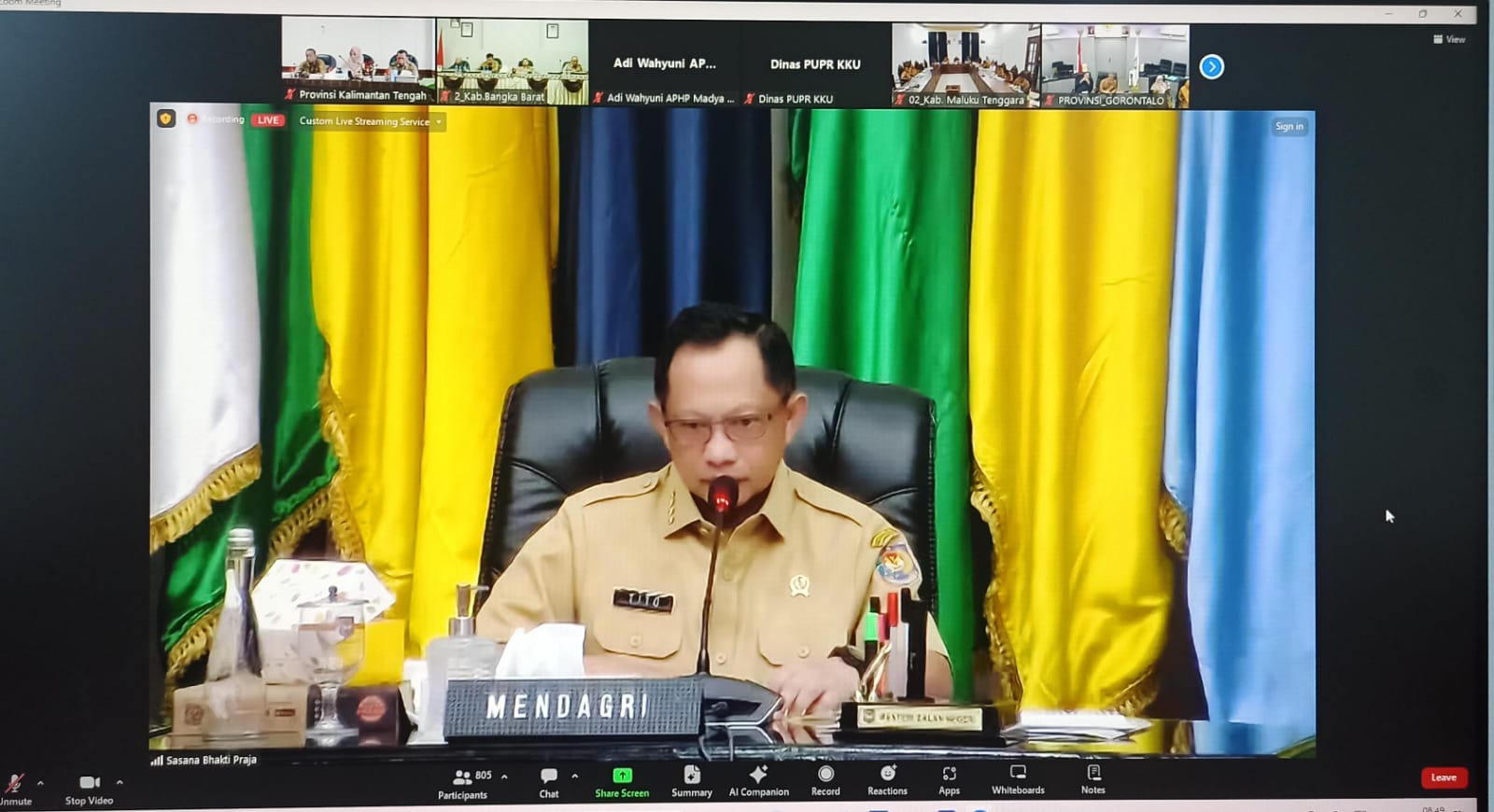 Sahli Gubernur Yuas Elko Minta OPD Terkait Fokus Kendalikan Harga Komoditas Penyumbang Terbesar Inflasi di Kalteng