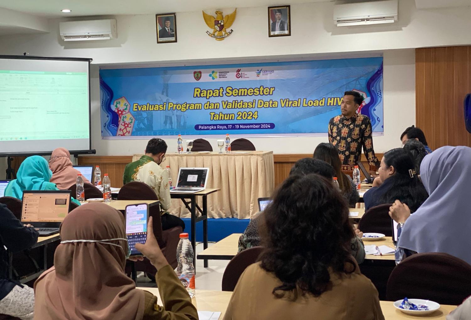 Dinkes Kalteng Gelar Rapat Evaluasi Program dan Validasi Data Viral Load HIV Tahun 2024
