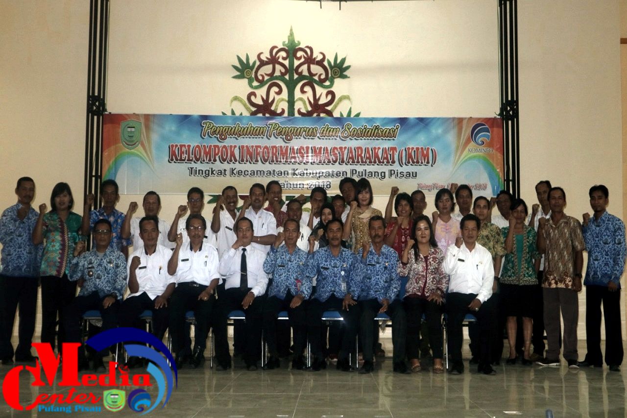Enam Kelompok Informasi Masyarakat Tingkat Kecamatan Kabupaten Pulang Pisau Resmi Dikukuhkan