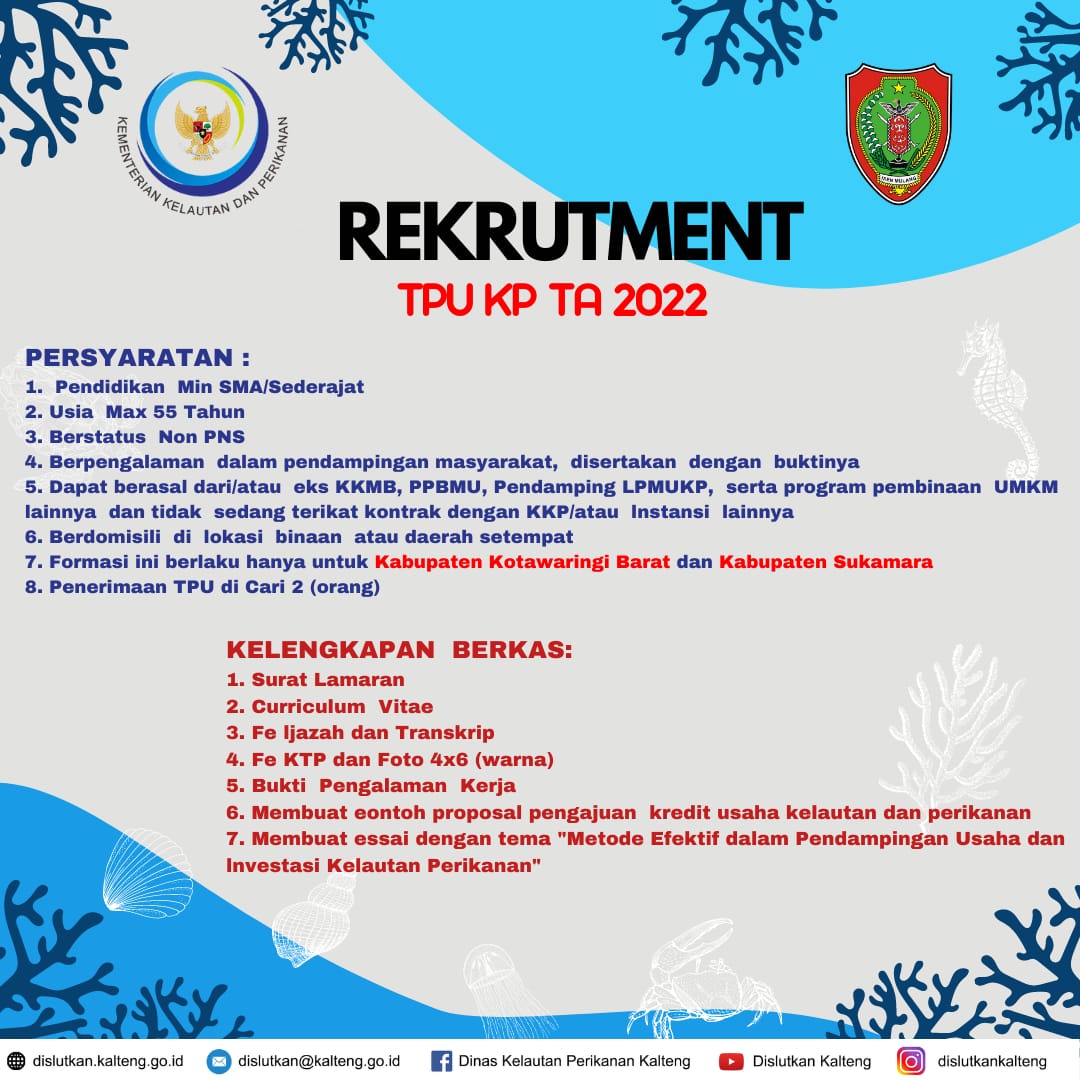Perpanjangan Rekrutmen TPU KP Tahun Anggaran 2022