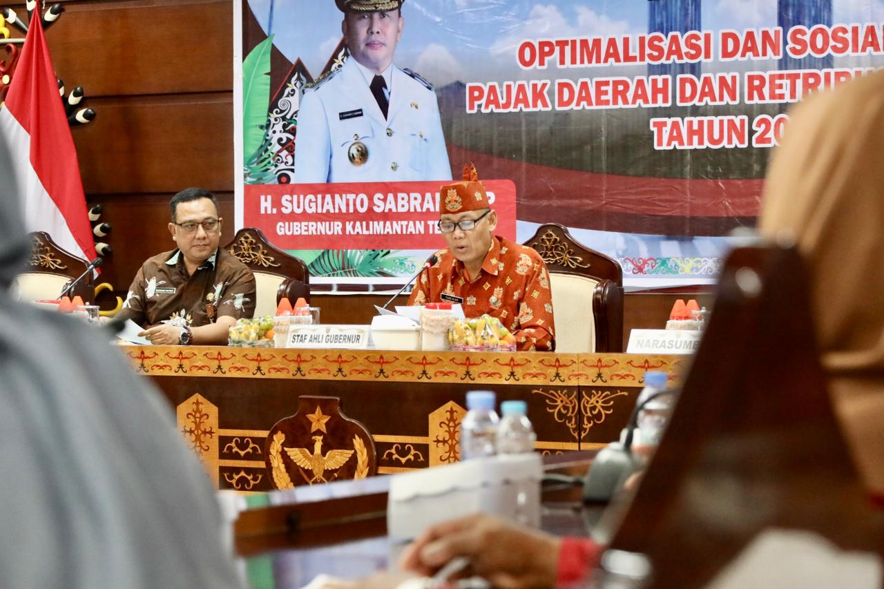 Sahli Gubernur Yuas Elko Pimpin Rapat Optimalisasi dan Sosialisasi Retribusi Daerah
