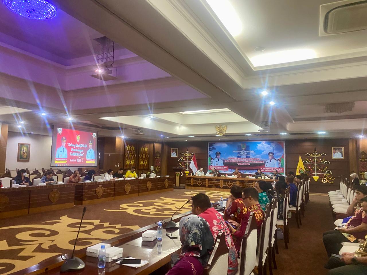 Sahli Gubernur Yuas Elko Pimpin Rapat Optimalisasi dan Sosialisasi Retribusi Daerah
