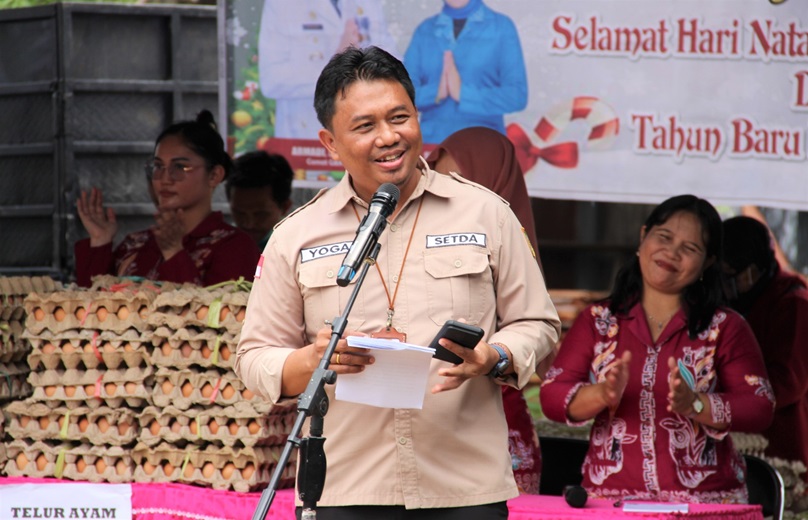 Stabilisasi Harga Pangan Jelang Natal dan Tahun Baru, Pemkab Barsel Gelar GPM di Desa Tabak Kanilan 