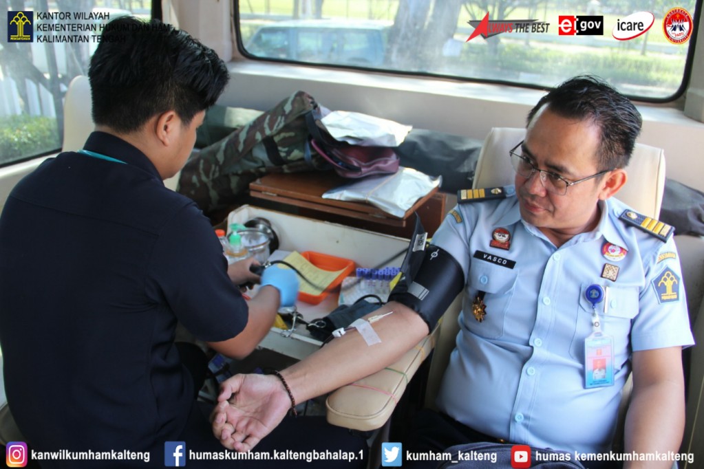 Sambut Hari Bhakti Imigrasi ke-70, Kanim Palangka Raya Gelar Donor Darah