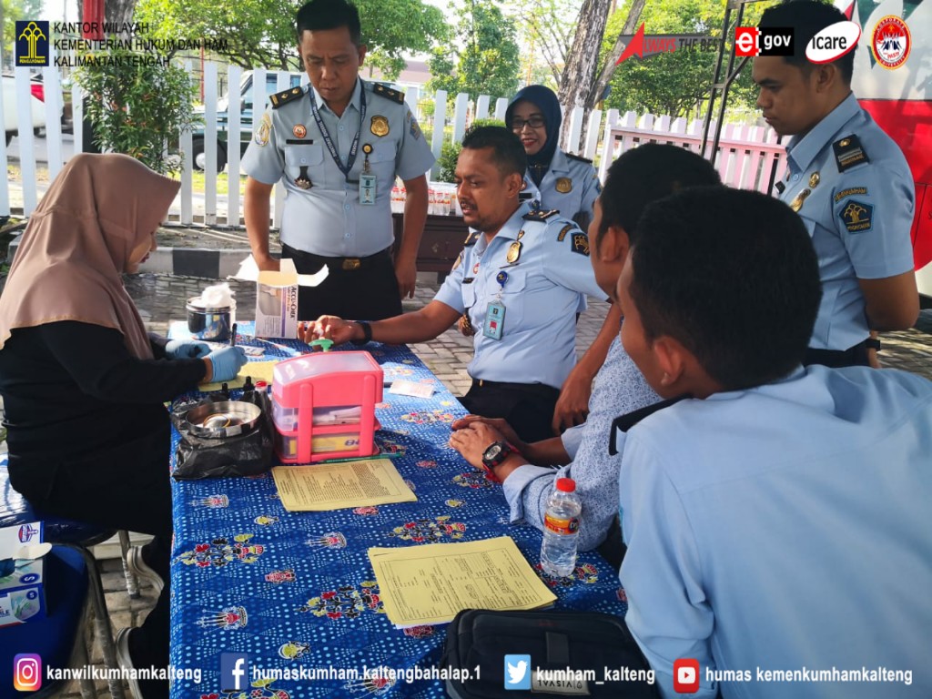 Sambut Hari Bhakti Imigrasi ke-70, Kanim Palangka Raya Gelar Donor Darah