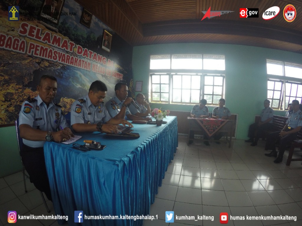 Kalapas Sampit Berikan Penguatan Tugas Dan Fungsi Pengamanan Kepada Petugas