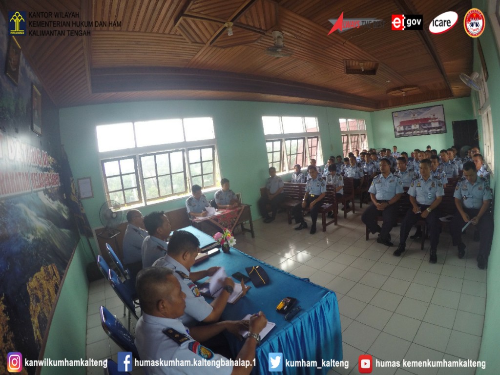 Kalapas Sampit Berikan Penguatan Tugas Dan Fungsi Pengamanan Kepada Petugas