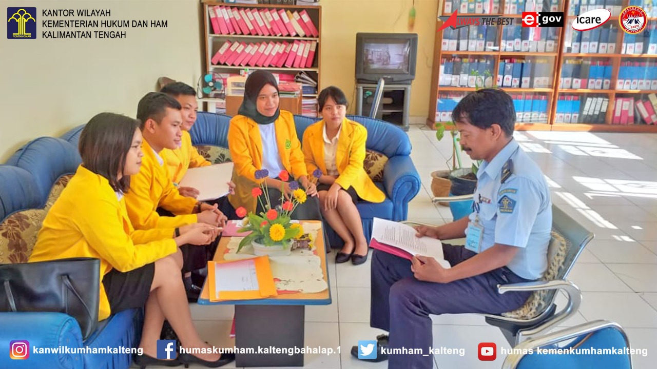 Lapas Palangka Raya Menerima Mahasiswa KKL Fakultas Hukum Universitas Palangka Raya