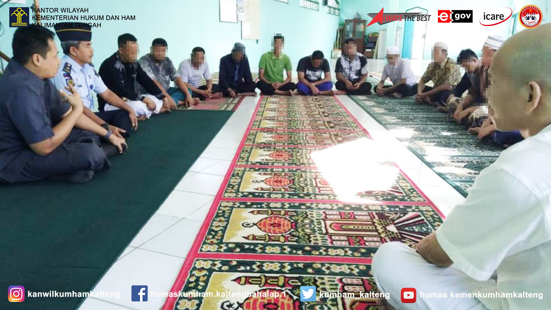 Kalapas Muara Teweh Beri Arahan WBP Blok Pesantren