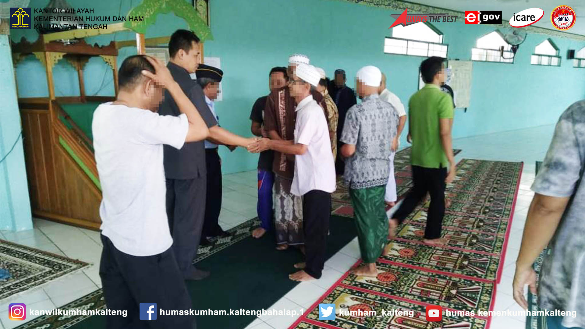 Kalapas Muara Teweh Beri Arahan WBP Blok Pesantren