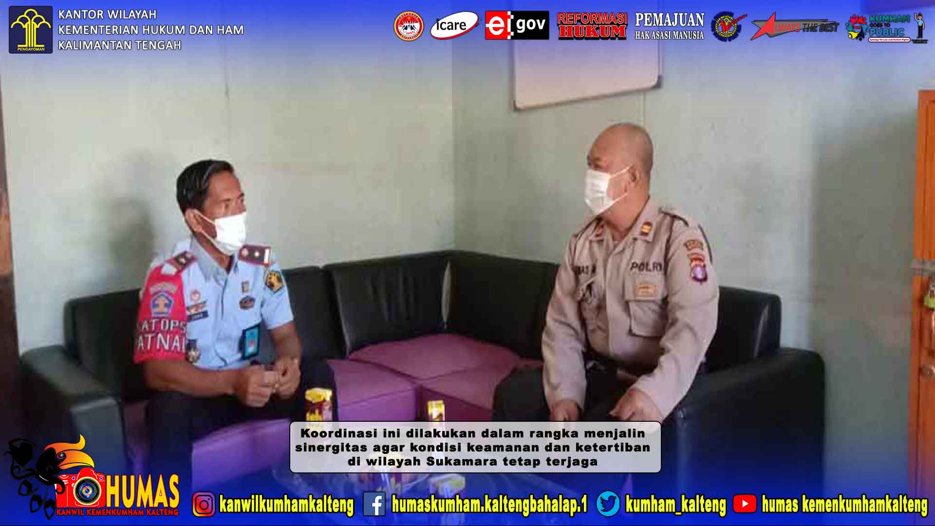 Jalin Sinergitas, Kalapas Sukamara Lakukan Koordinasi Dengan Aparat Penegak Hukum