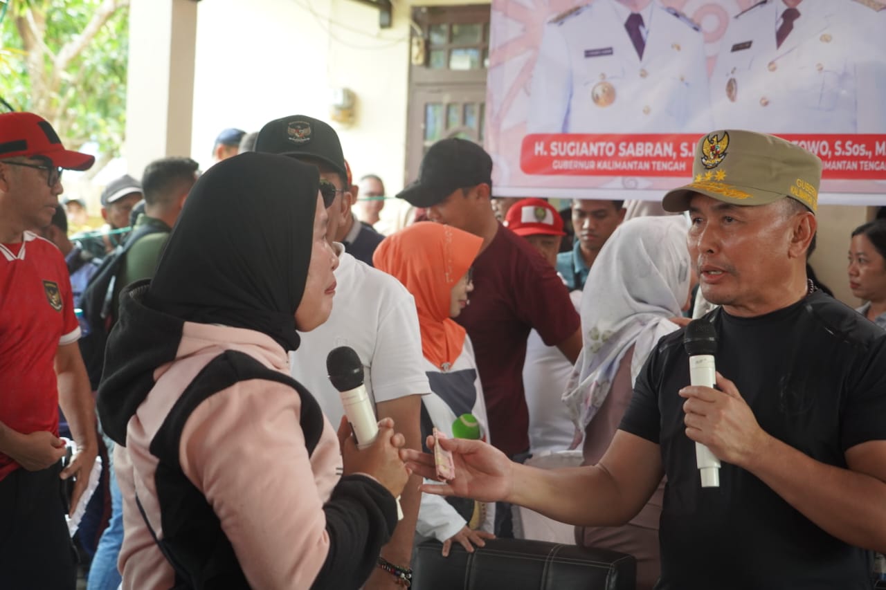Gubernur Sugianto Sabran Sambangi Pasar Penyeimbang di Empat Kecamatan Kotim