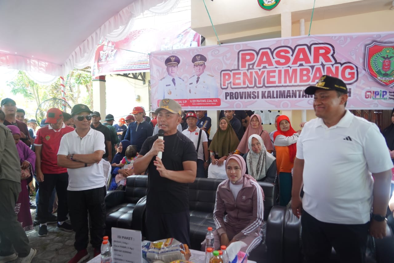 Gubernur Sugianto Sabran Sambangi Pasar Penyeimbang di Empat Kecamatan Kotim