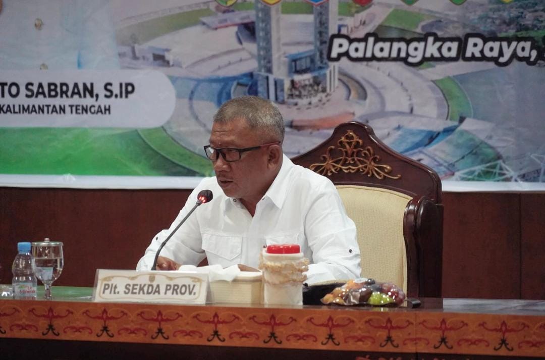 Plt Sekda M Katma F Dirun Buka Rapat TEPRA Provinsi dan Kabupaten/Kota se-Kalteng Tahun 2025