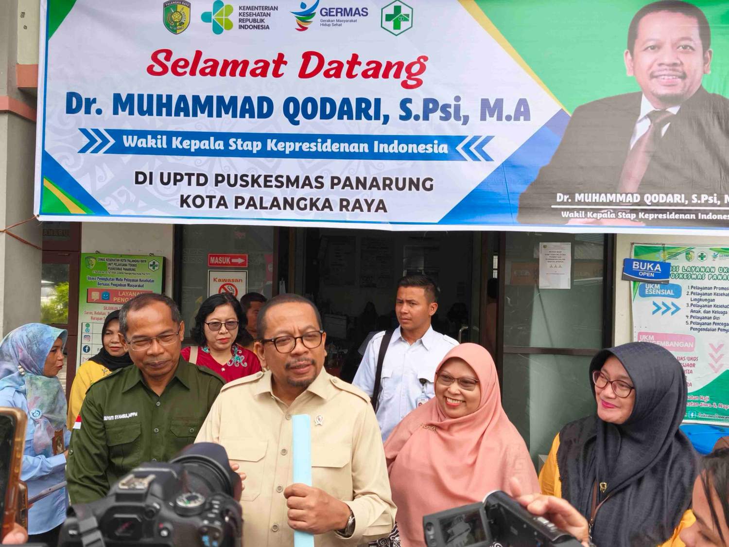 Wakil Kepala Staf Kepresidenan RI Tinjau Pemeriksaan dan Cek Kesehatan Gratis di Kota Palangka Raya