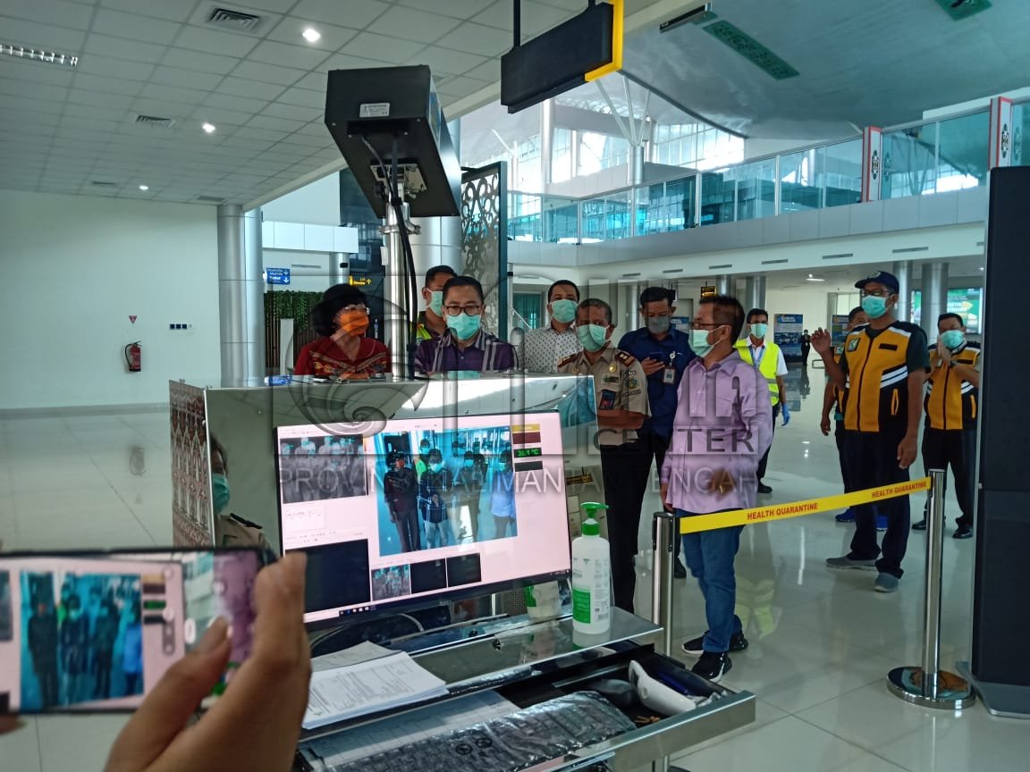 Gugus Tugas Penanganan Covid- 19 Pantau Bandara Tjilik Riwut