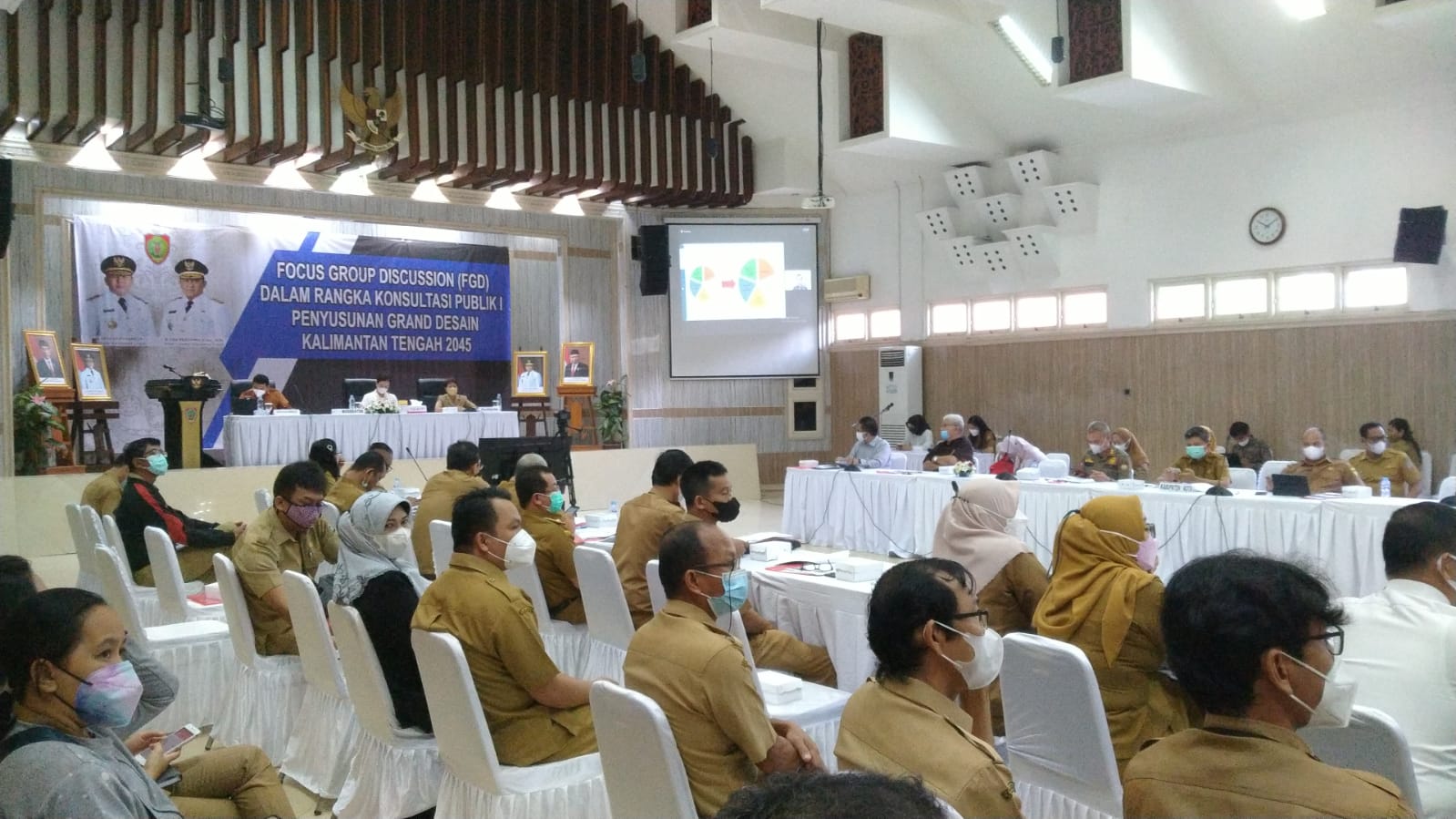 Sahli Gubernur Bidang Pemerintahan, Hukum dan Politik Buka FGD Konsultasi Publik Tahap I Penyusunan Grand Design Kalteng Tahun 2045