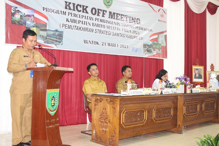 Asisten PemKesra Setda Kab. Barsel Buka Kick Off Meeting Program PPSP Tahun 2023